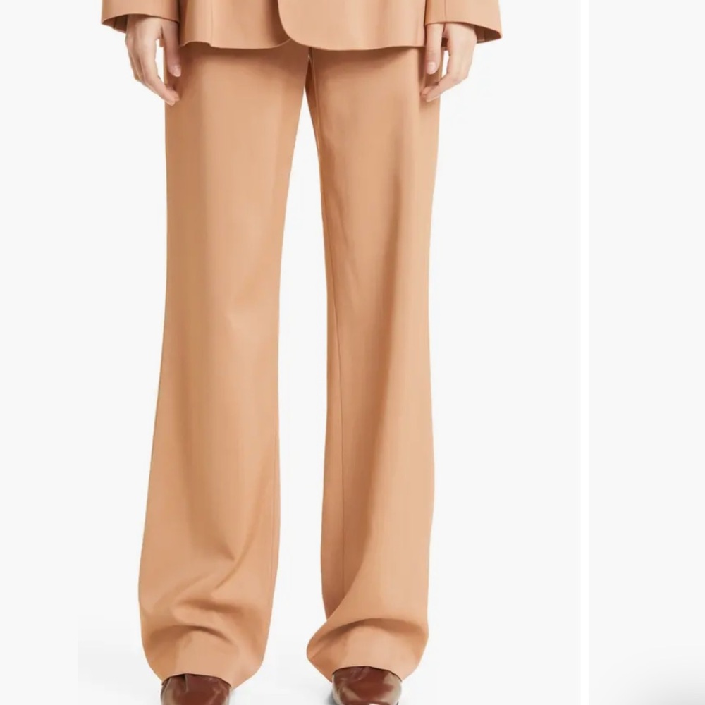 Women's Tan Wide-Leg Pants